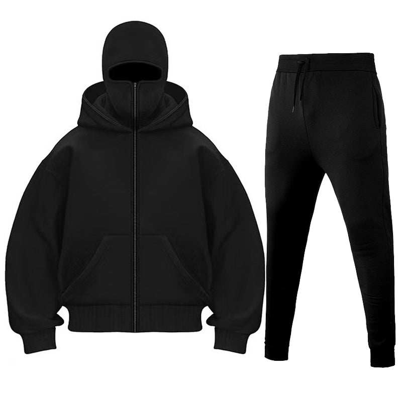 Conjunto Moletom balaclava e capuz viral dos EUA