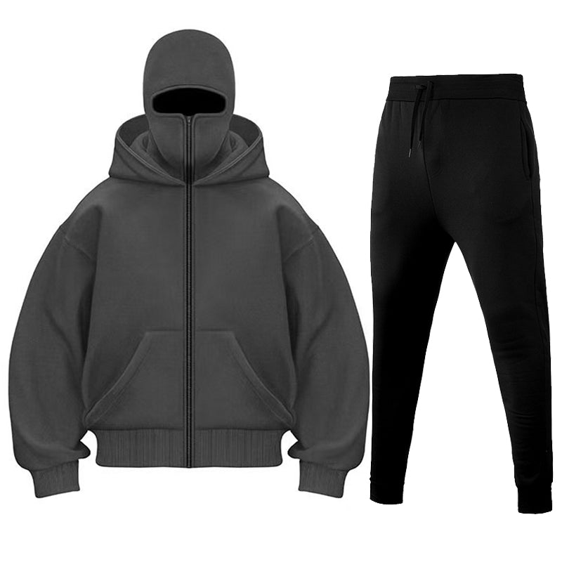 Conjunto Moletom balaclava e capuz viral dos EUA