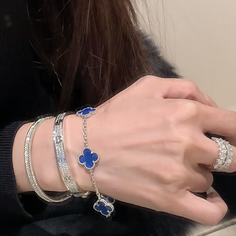 Pulseira de luxo de trevo Cleef