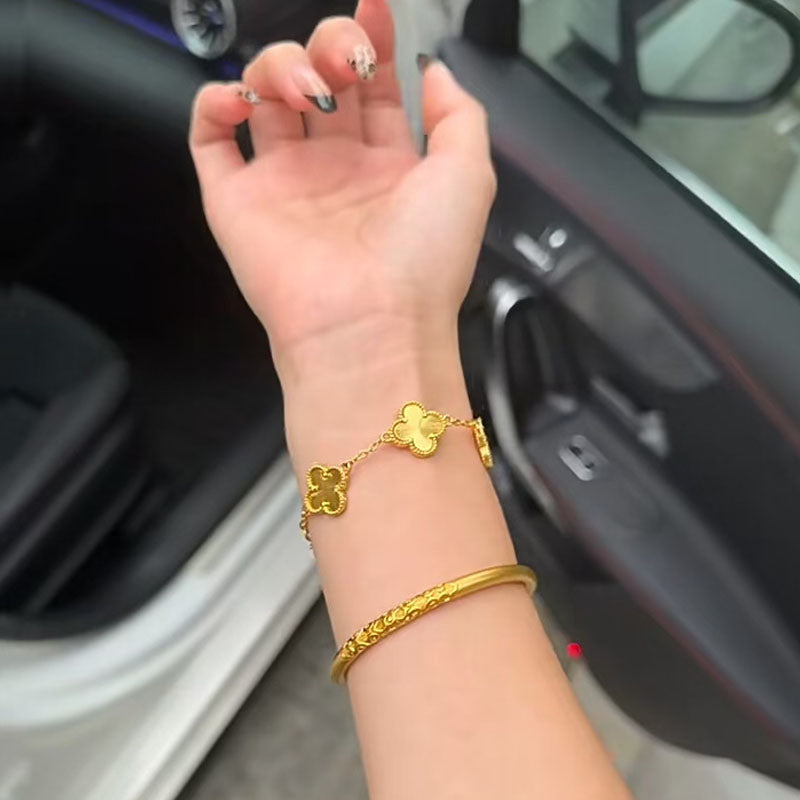Pulseira de luxo de trevo Cleef